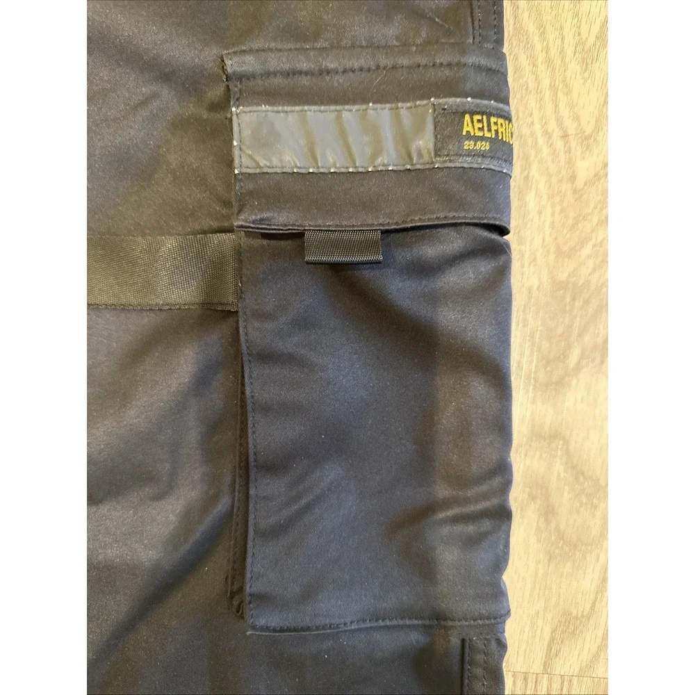 Aelfric Eden Mens Black Land Combat Cargo Jogger Pants Tactical Streetwear Sz XL